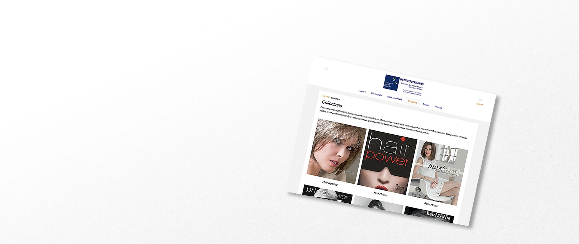 Site internet des Instituts Perruques Fréquence beauté coiffure